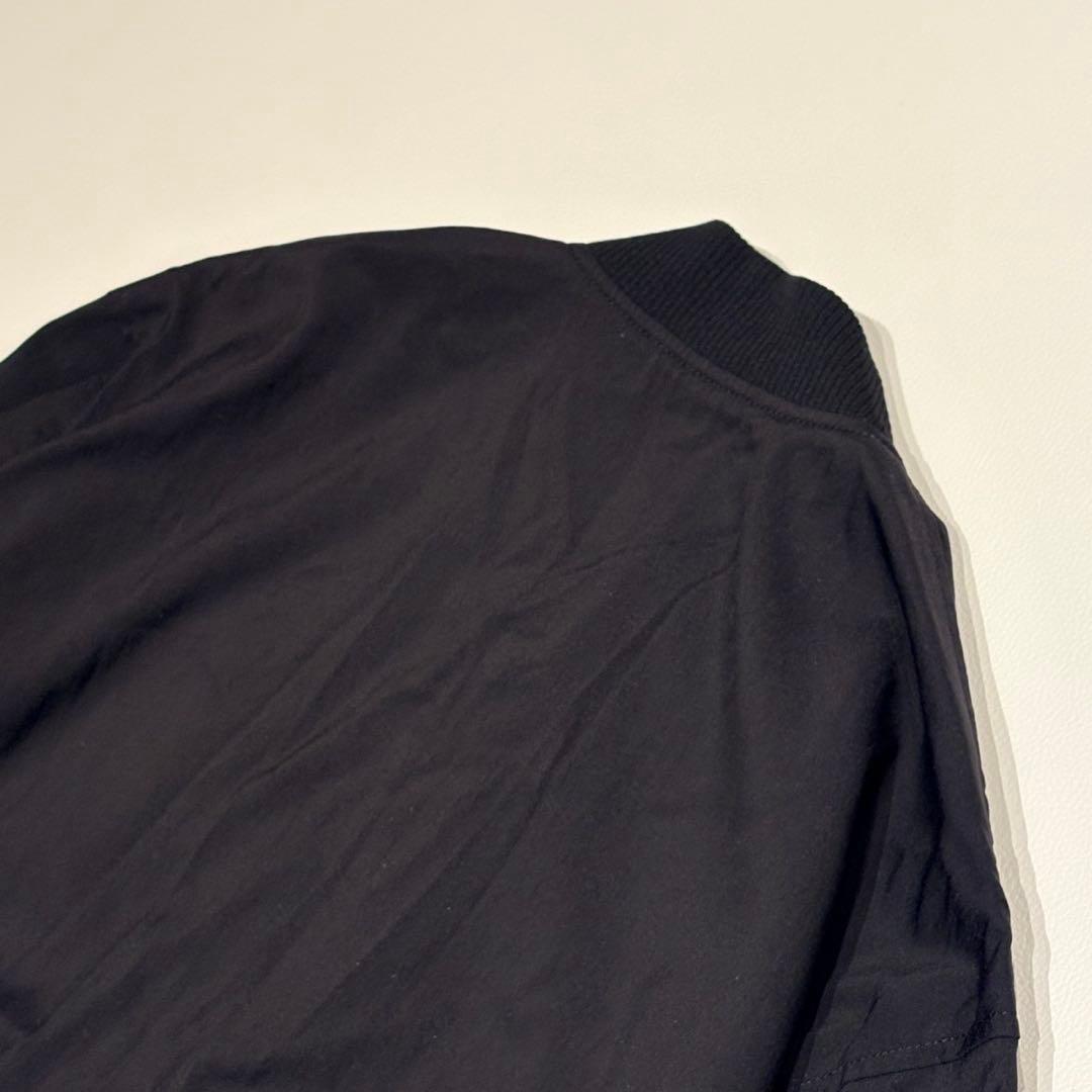 【極美品】大きいサイズ 23区 キュプラナイロンストレッチ MA-1 ブルゾン