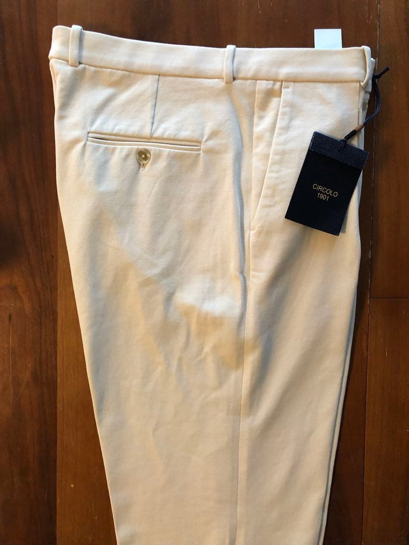 新品未使用　CIRCOLO1901チルコロ1901 コットンジャージワンプリーツ