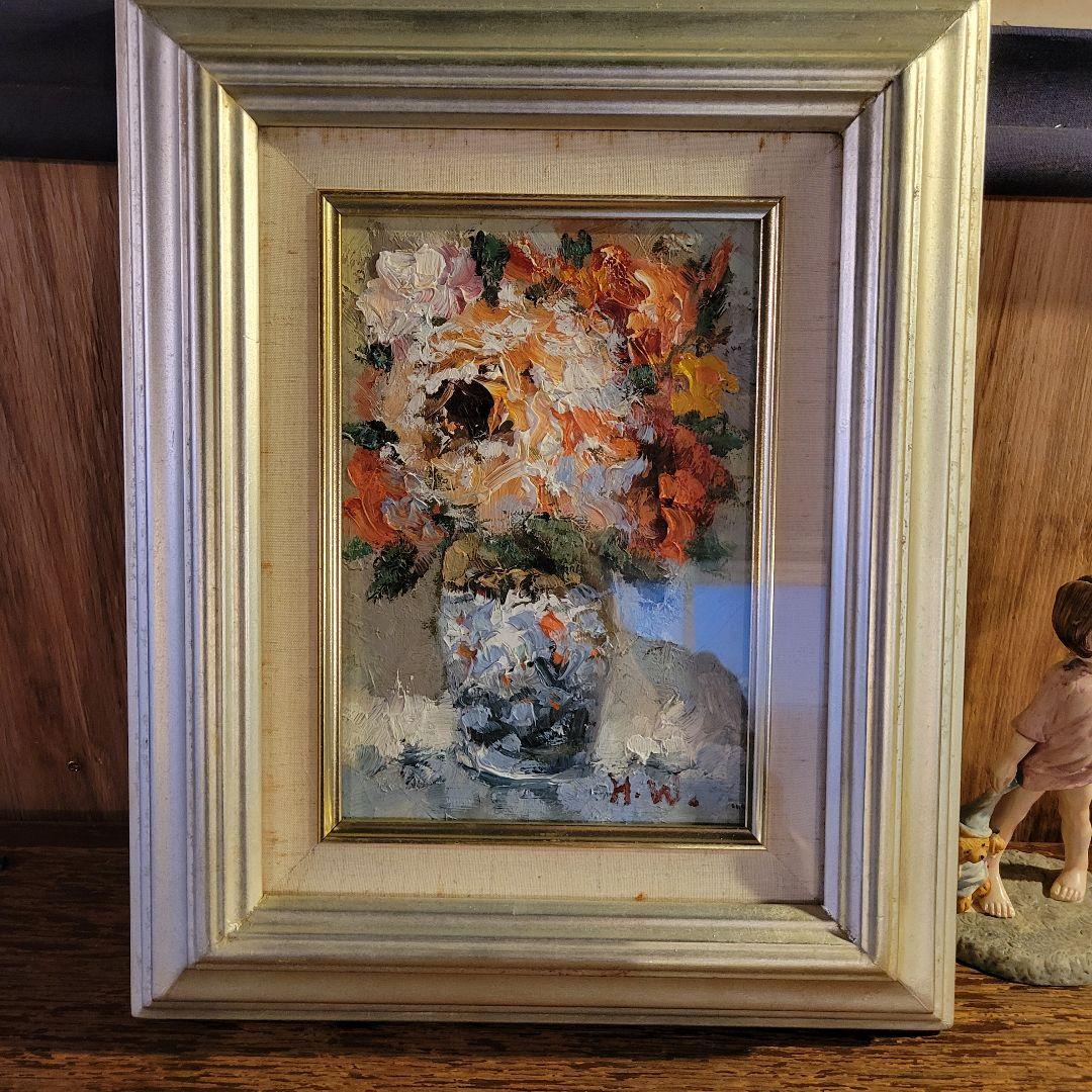 渡部ひでき　絵画・額縁・油絵・渡真贋・薔薇