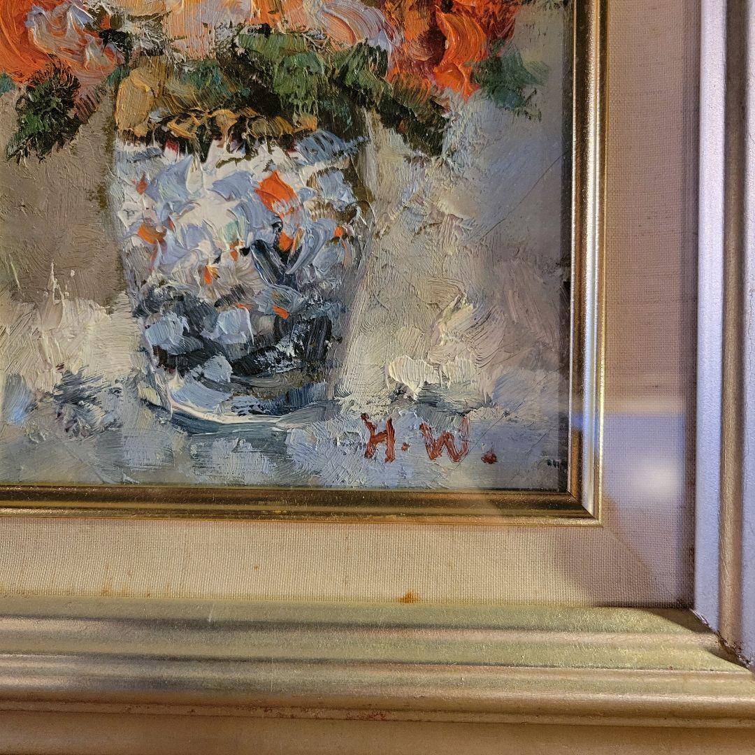 渡部ひでき　絵画・額縁・油絵・渡真贋・薔薇