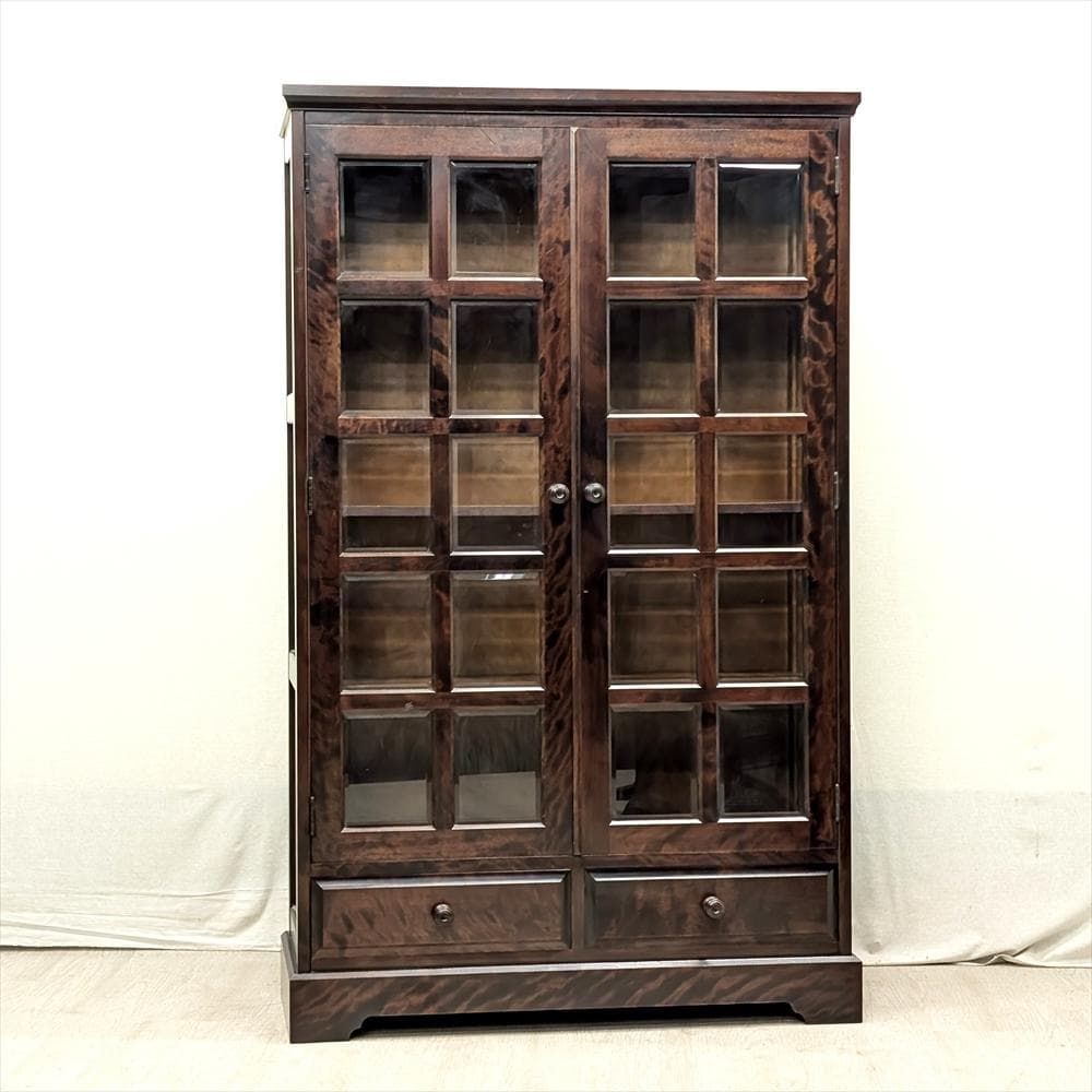 北海道民芸家具　樺　無垢　本棚　本箱　書棚　ブックシェルフ　キャビネット　飾り棚