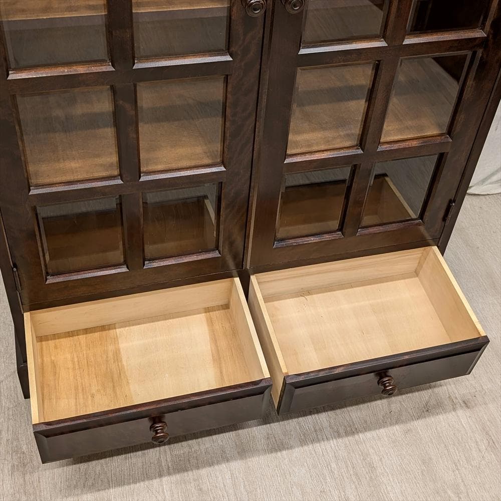 北海道民芸家具　樺　無垢　本棚　本箱　書棚　ブックシェルフ　キャビネット　飾り棚