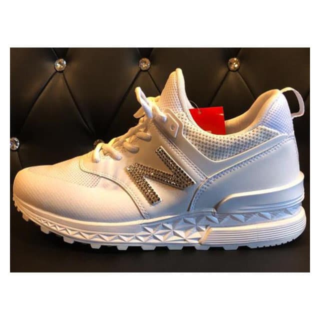 ニューバランス MS574 スワロフスキー カスタム スニーカー 26.5 cm