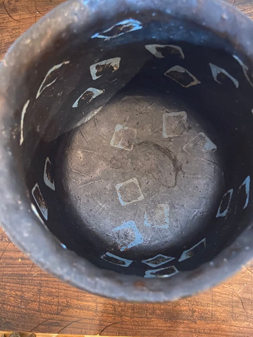 山田義力 初期作品 壺 オブジェ 新品未使用 大嶺實清 大嶺工房