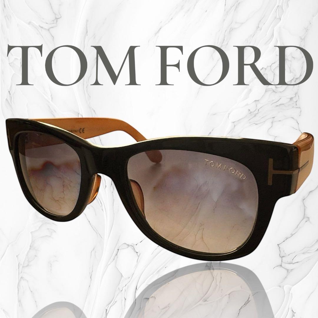 TOM FORD サングラス Cary TF58 05B 黒×べっ甲 ケース付