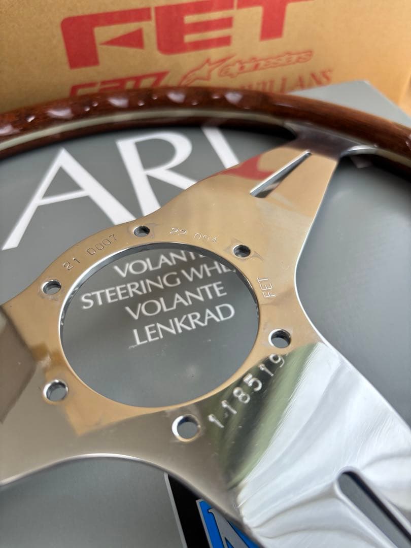 T　NARDI ウッドステアリング 大径38π 美品 正規品 FET