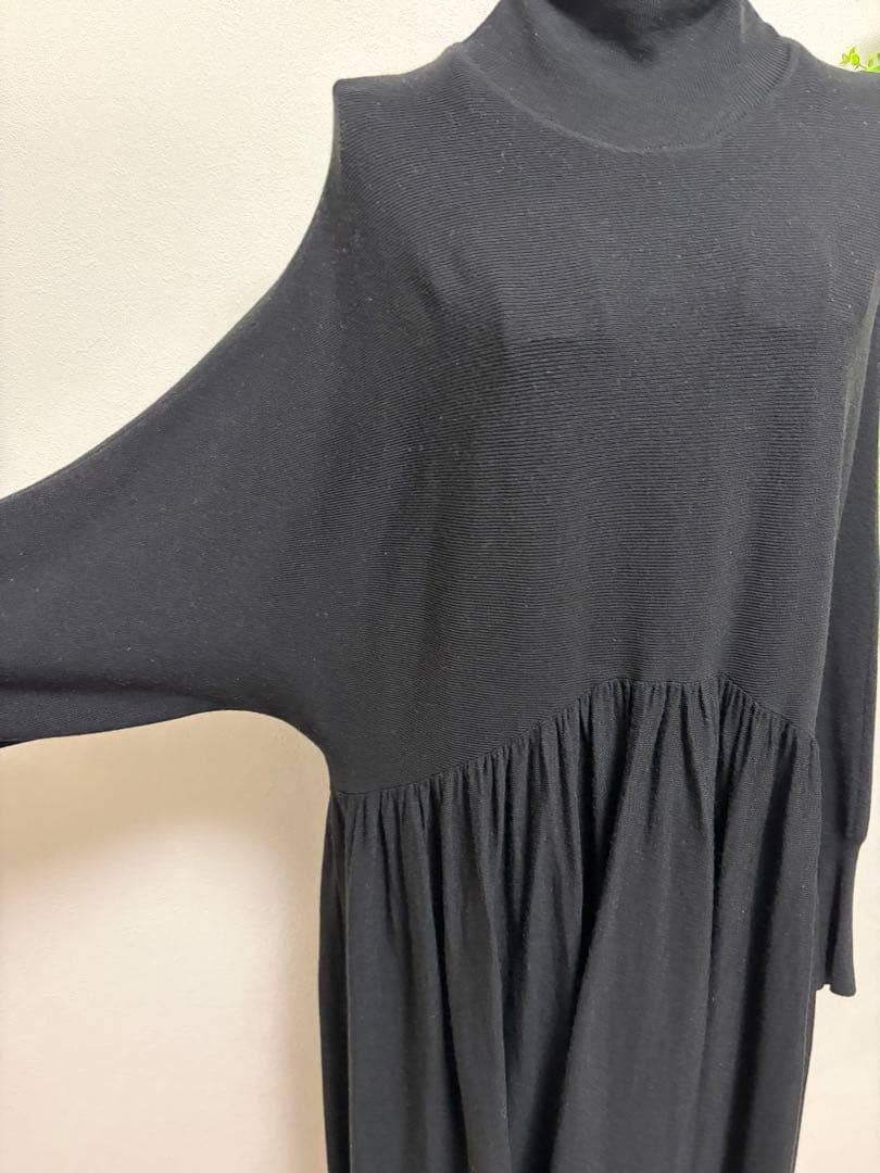 リ*コ様 Curensology カレンソロジー　ウール　ハイネックギャザーワン