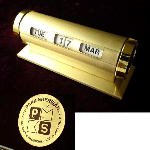 良品【1960年代頃】パークシャーマン 卓上 ヴィンテージ デスクカレンダー