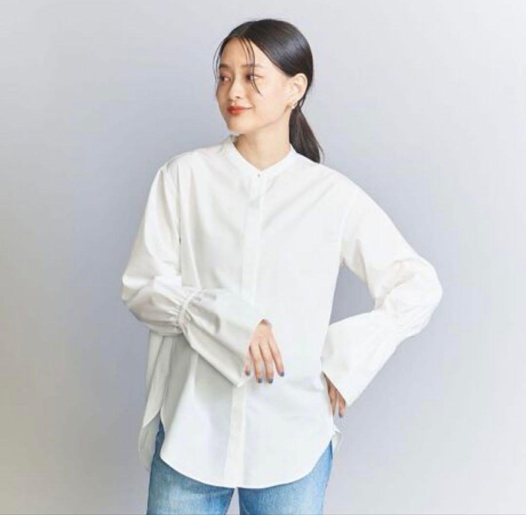 あやぽん＊ビューティ＆ユースユナイテッドアローズギャザースリーブシャツ