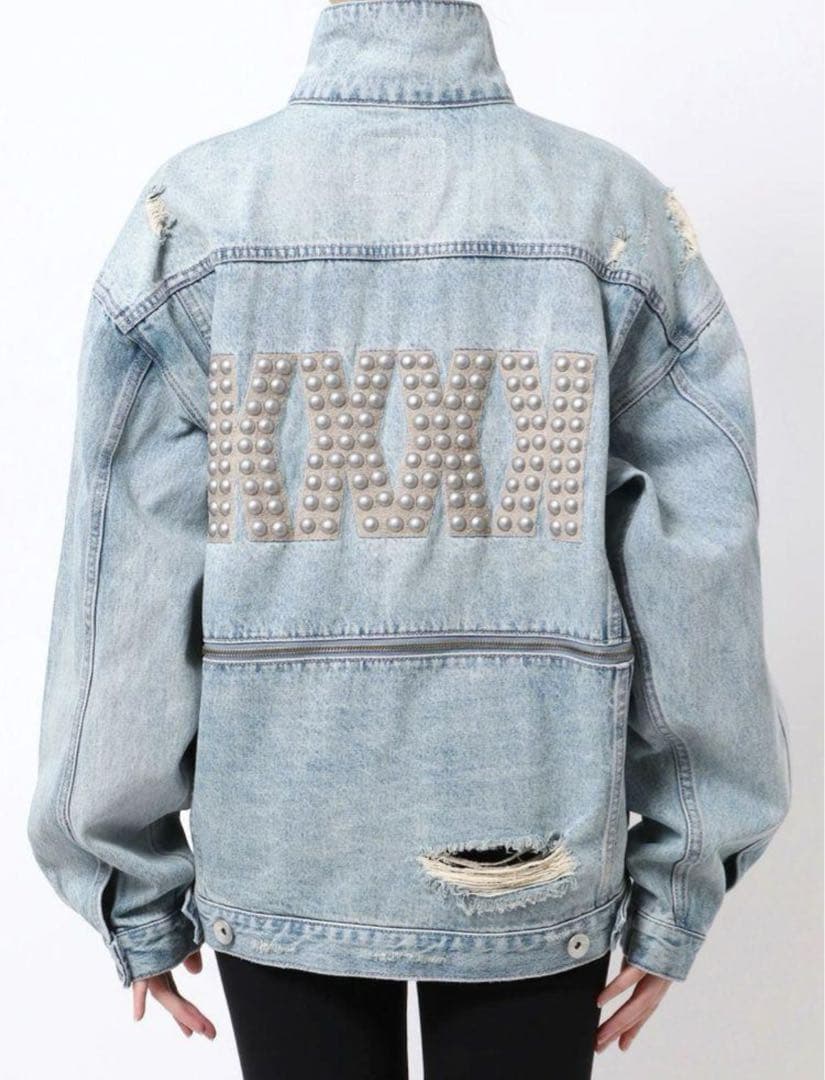 KODA KUMI × GYDA オフショルダー デニムジャケット