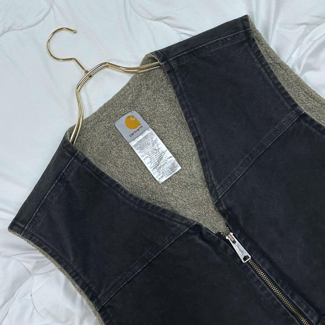 Carhartt ダックベスト ブラック V26 BLK フェード　XLサイズ