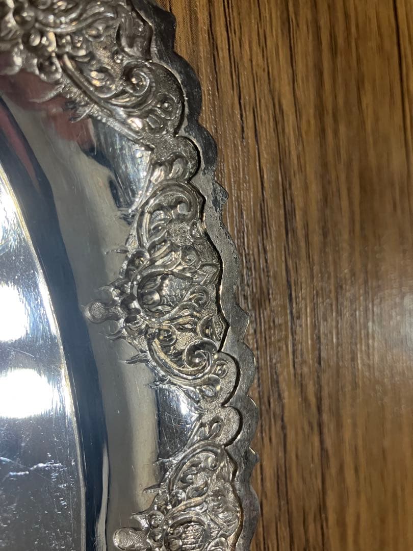 アンティーク銀食器 シルバー800 クリーマー・シュガーポット・トレイセット