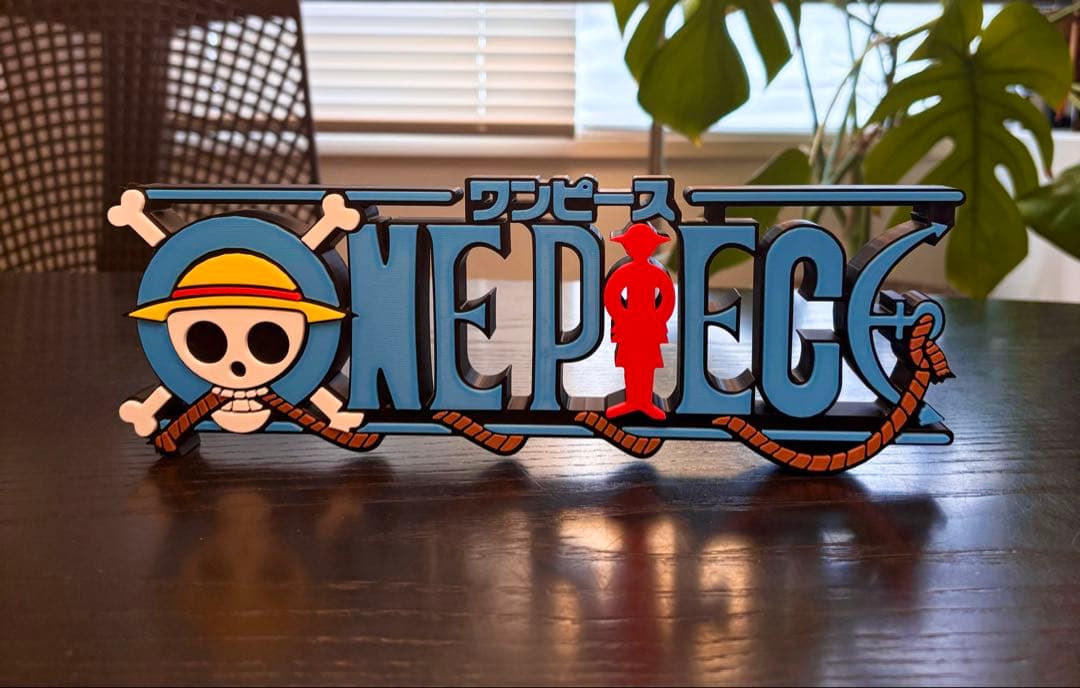 ワンピース ONE PIECE ビッグサイズ ロゴフィギュア 27cm