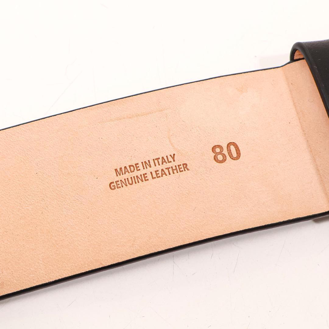 H2588P◾️メゾンマルジェラ　ブラックレザーベルト