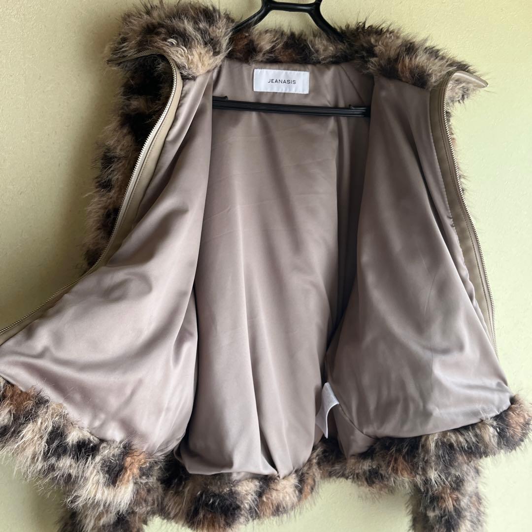 JEANASIS ファーブルゾン　レオパード柄