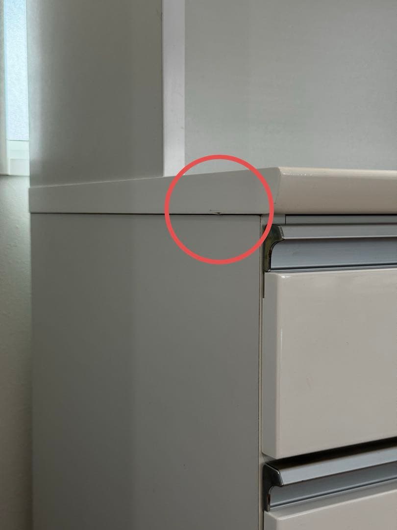 ニトリ　カップボード　レジューム120-2TG-S WH/120-2QH-R