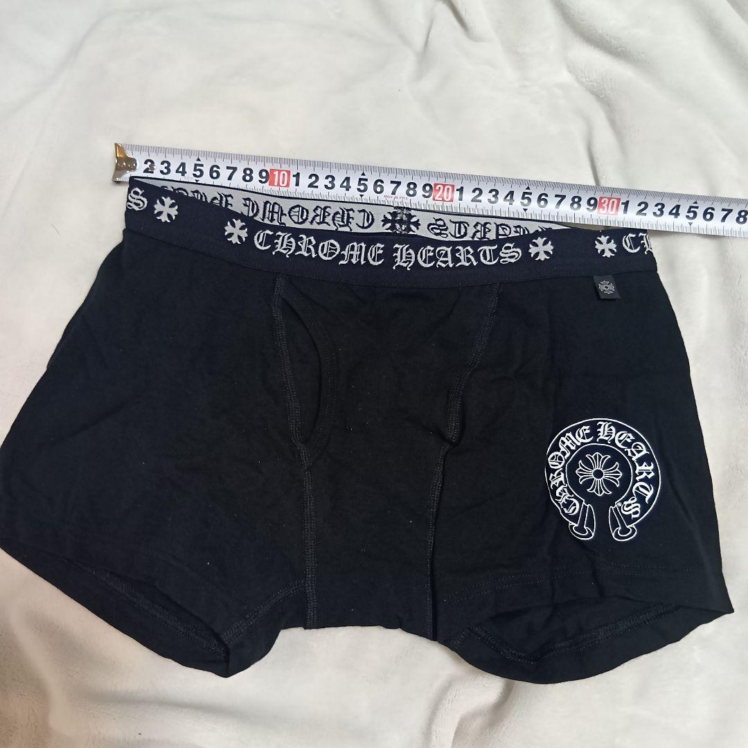 ひより！！クロムハーツ　ショート ボクサー ブリーフ 黒×白 M