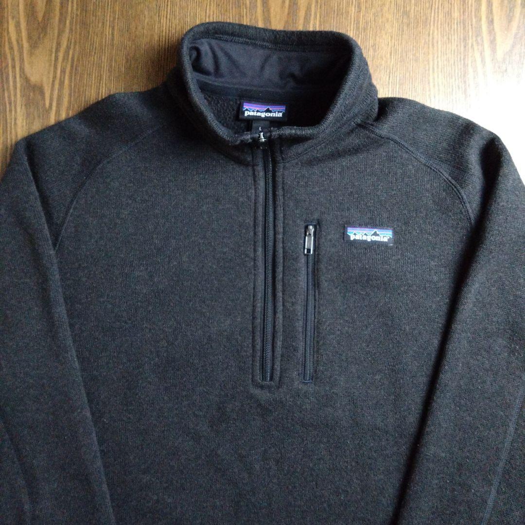【パタゴニア】ベター・セーター・1/4ジップ L ブラック系カラー