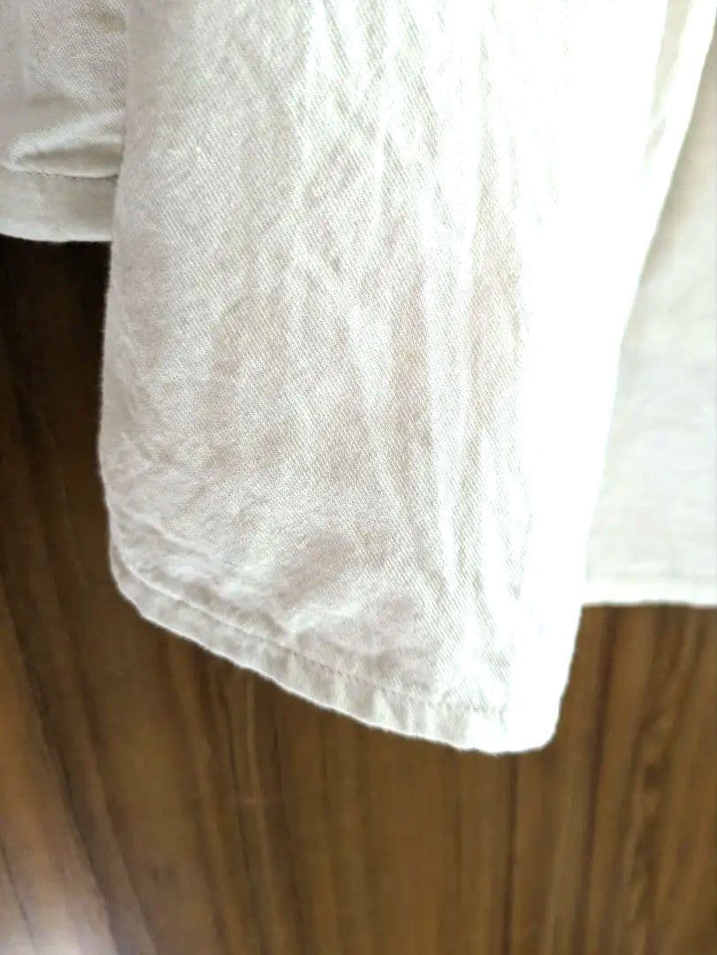 2025年 evam evaコットン　ウールノーカラーシャツ　24,200円