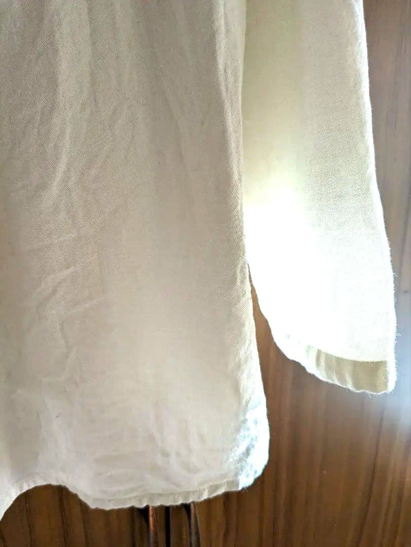 2025年 evam evaコットン　ウールノーカラーシャツ　24,200円