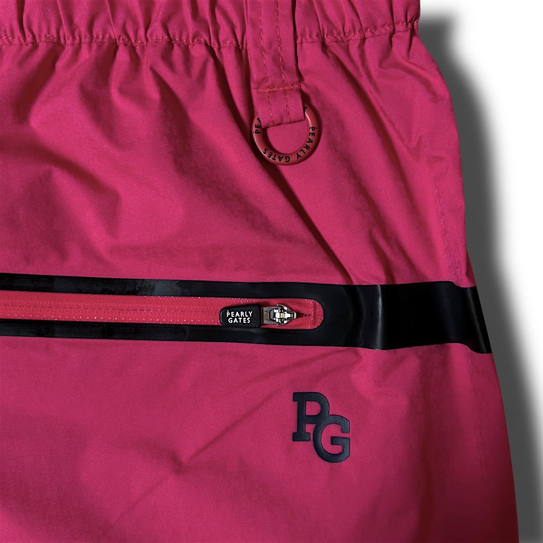 2 定26,400円 パーリーゲイツ AQUAX 防水 ビッグロゴ レインパンツ