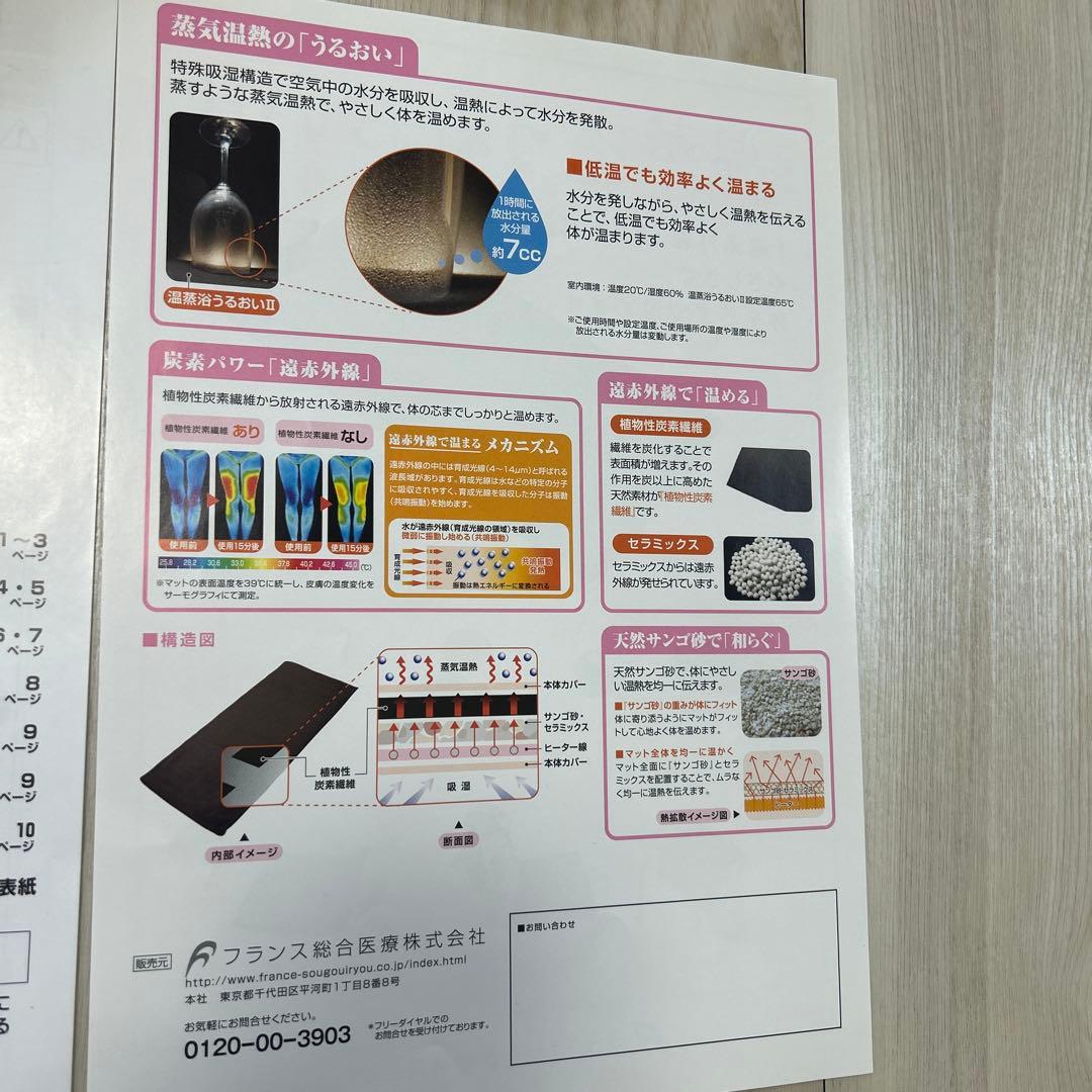 温蒸浴うるおいⅡ 遠赤外線ヒートマット