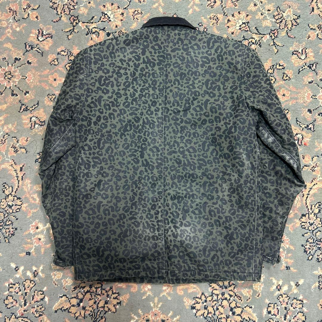 レア Carhartt カバーオール ジャケット レオパード ヒョウ柄 古着
