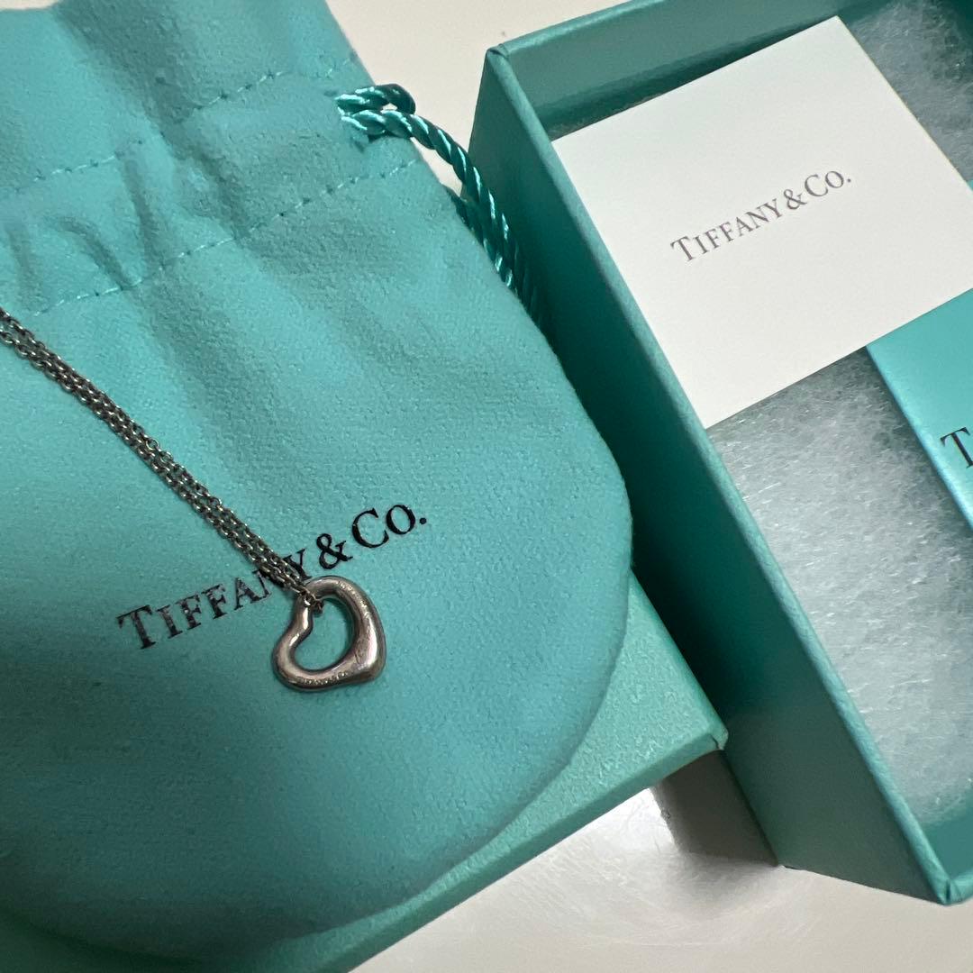 Tiffany オープンハートネックレス