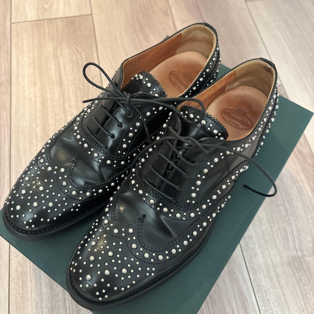 church’sスタッズ付きローファー