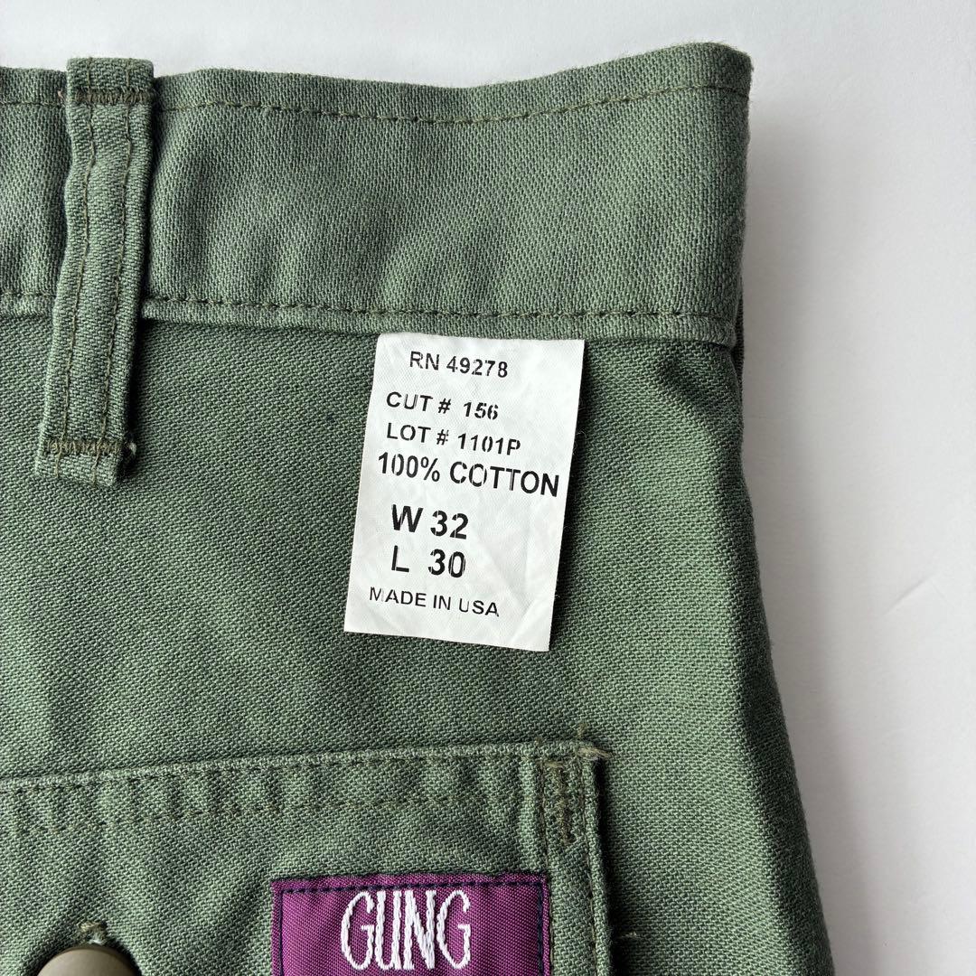 美品 USA アメリカ製 GUNG HO ガンホー ベイカーパンツ 32 30