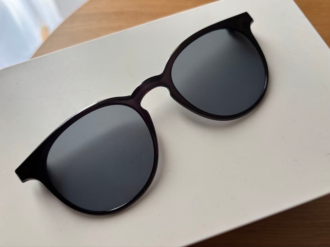 【美品】JINS Switch サングラス　取り外しプレート付　デミブラウン