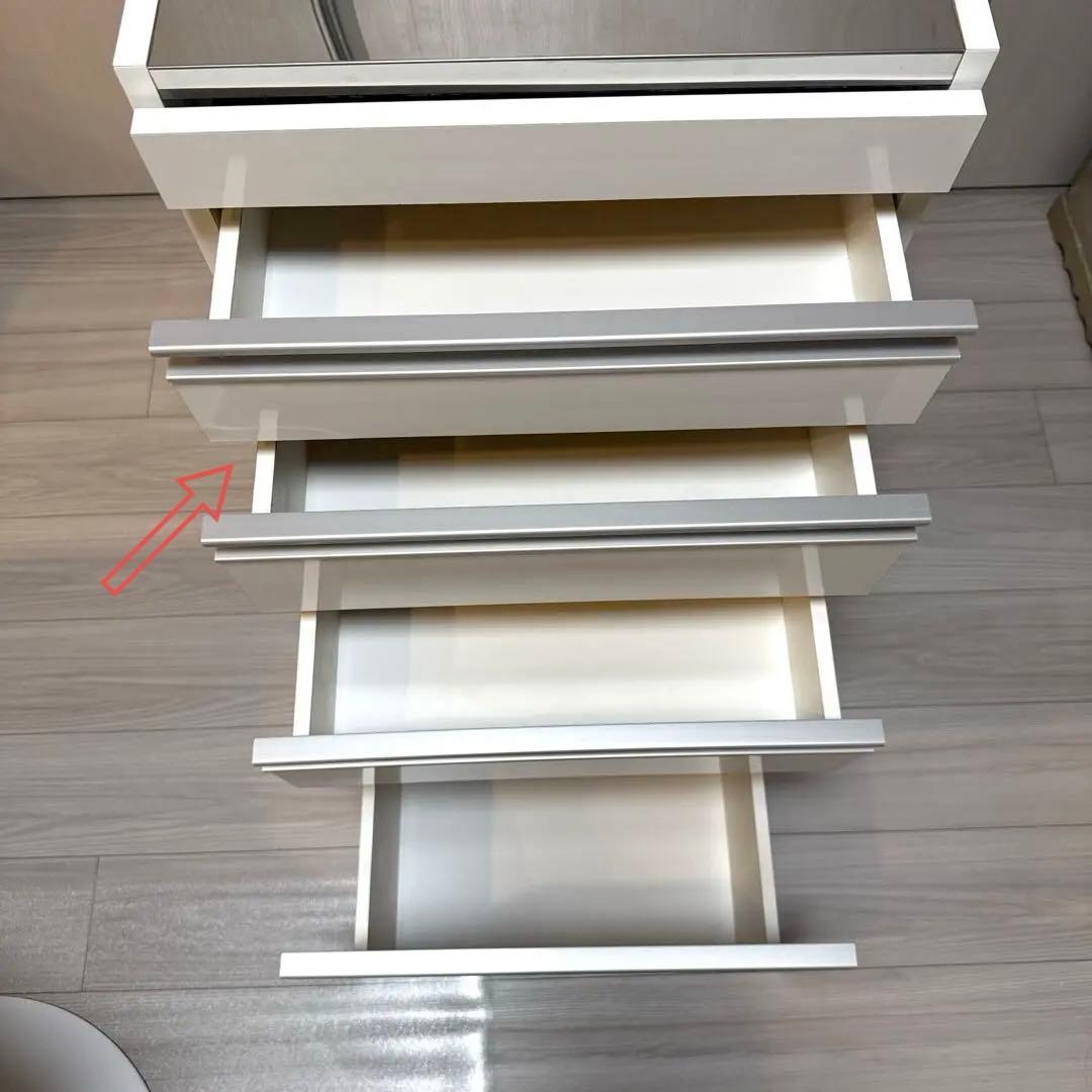 限定お値引き⭐︎ディノス　幅45スライドテーブル付きステンレス隙間収納庫 日本製