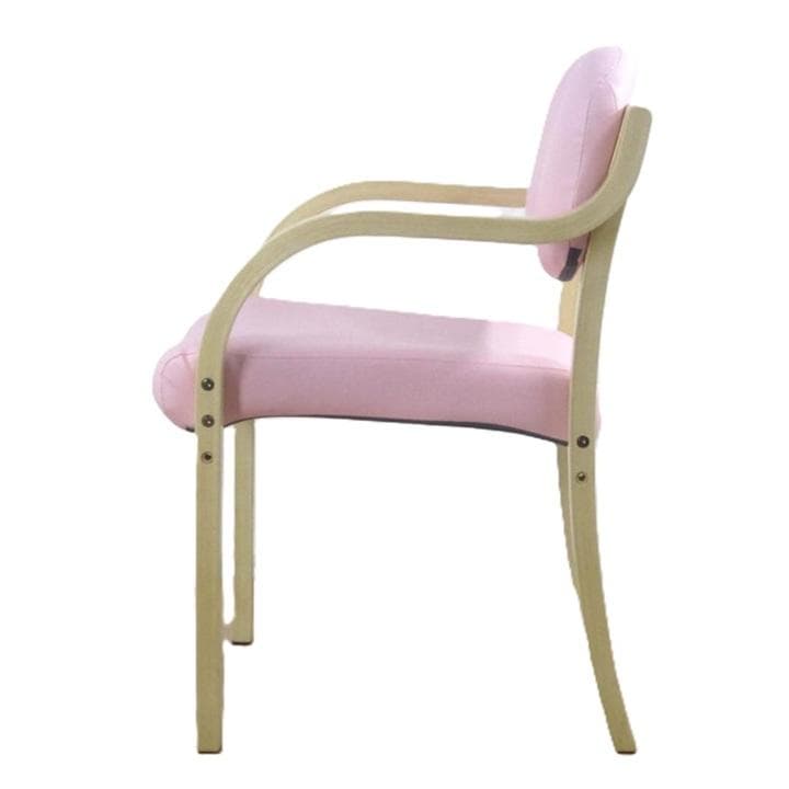 スタッキングチェア ケアー ピンク　座高39・43ｃｍ　掛心地　良い　 小柄