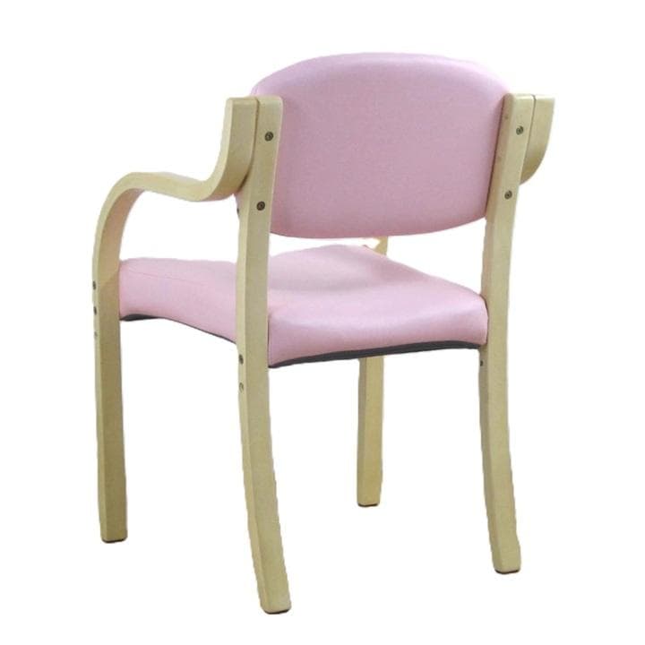 スタッキングチェア ケアー ピンク　座高39・43ｃｍ　掛心地　良い　 小柄