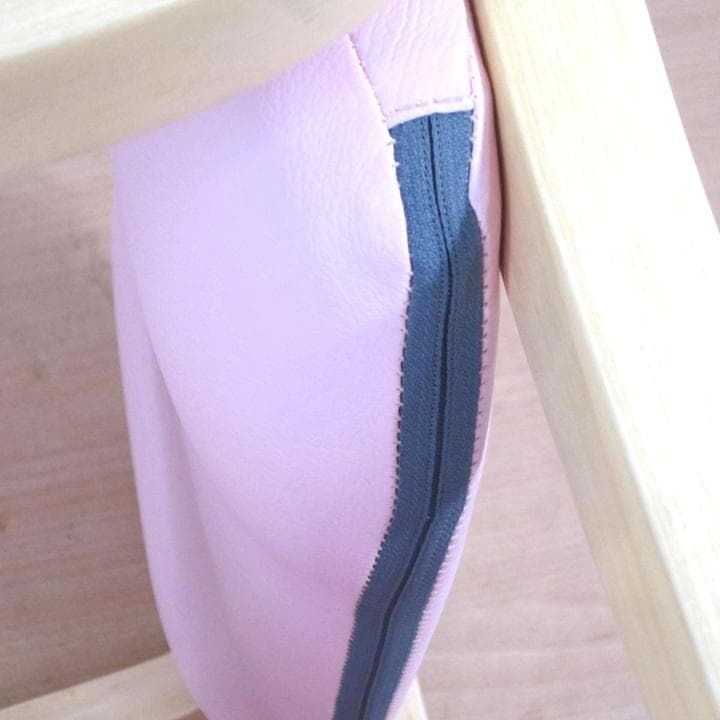 スタッキングチェア ケアー ピンク　座高39・43ｃｍ　掛心地　良い　 小柄