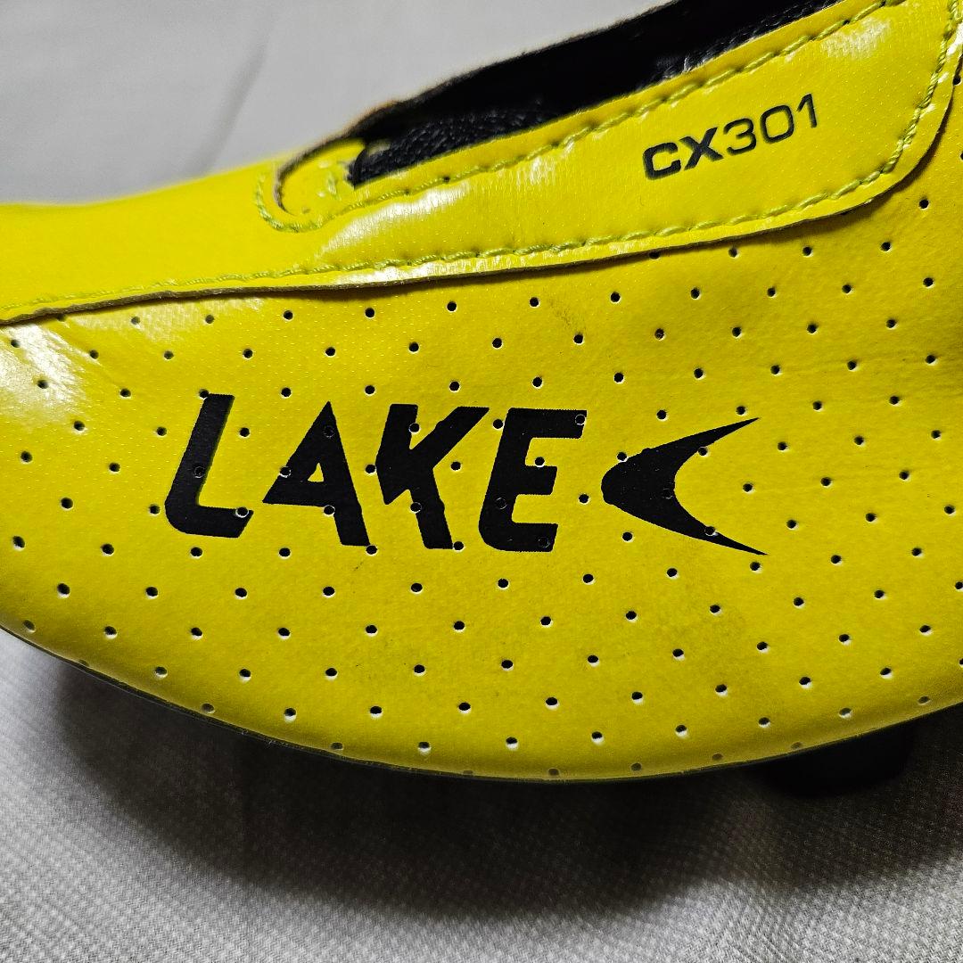 ☆新品未使用☆ LAKE CX301 イエロー 41.0 TIMEクリート付