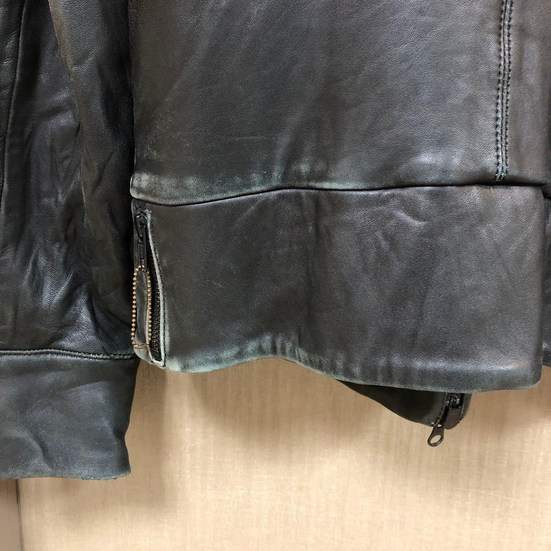 LGB レザー　ライダースジャケット
