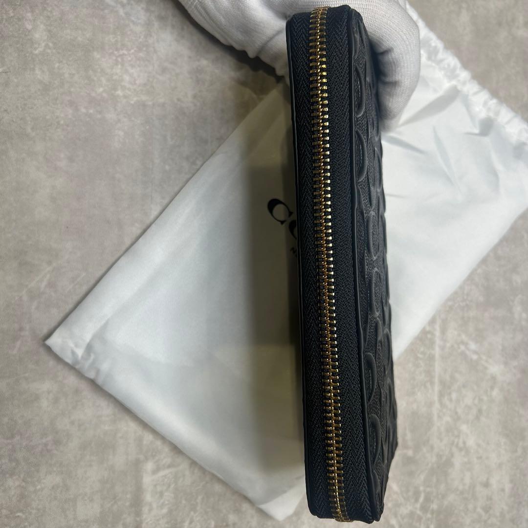新品 未使用✨COACH ブラック レザー 長財布