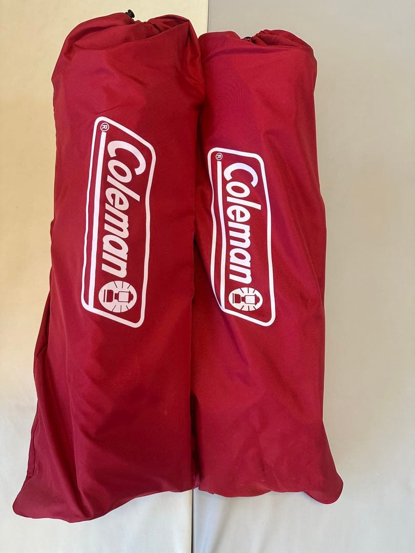 コールマン　スリムキャプテンチェア　レッド2脚セット