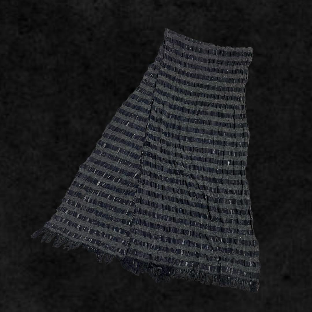 小物 00s archive Dirt Fringe Long Stole Y2K