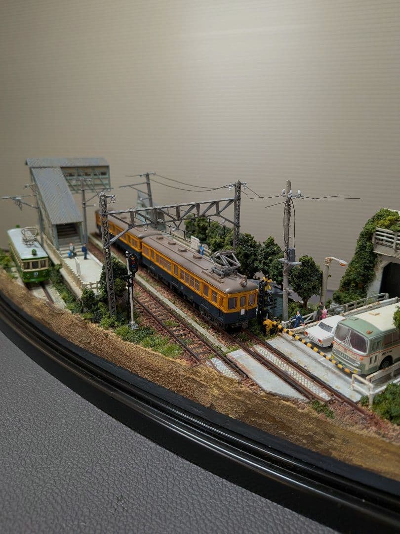 No.63鉄道Nゲージジオラマ車両、バス、車付き