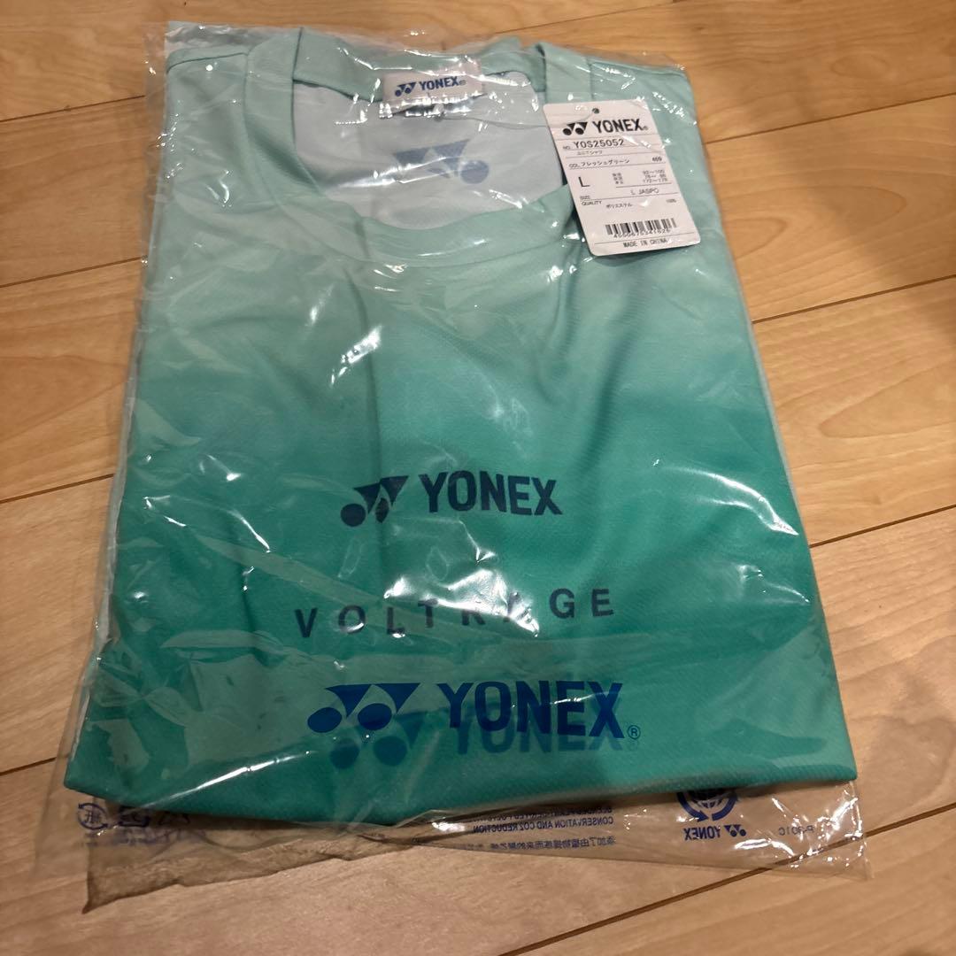 YONEX テニス Tシャツ フラッシュグリーン L