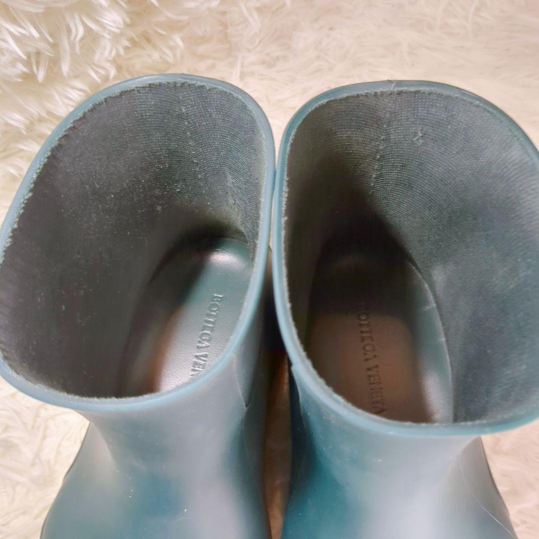 美品 BOTTEGA VENETA (23cm) ボッテガ パドルブーツ 緑