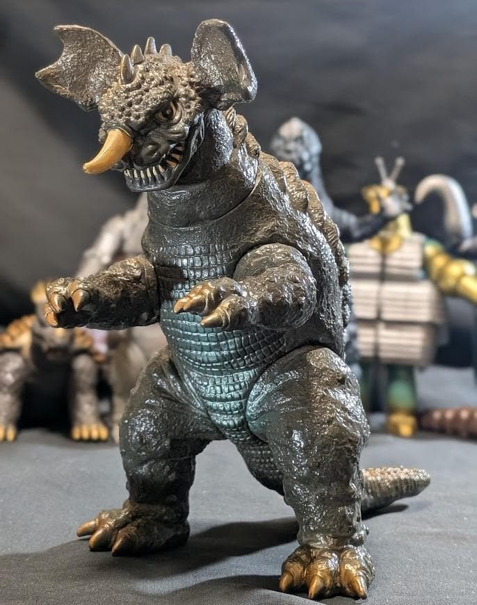 昭和ゴジラ・ミニラ・バラゴン・モゲラ・メカゴジラ他（バンダイ）ソフビ９体セット