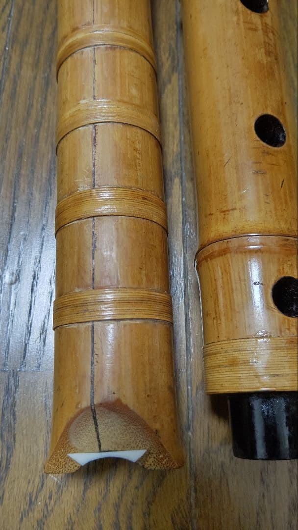 値下げ琴古琉尺八在銘二点　検　和楽器　虚無僧　管楽器