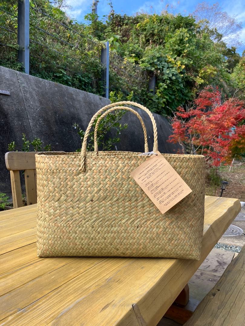 水草(カチュー)ピクニックバッグ トートバッグ　Lサイズ