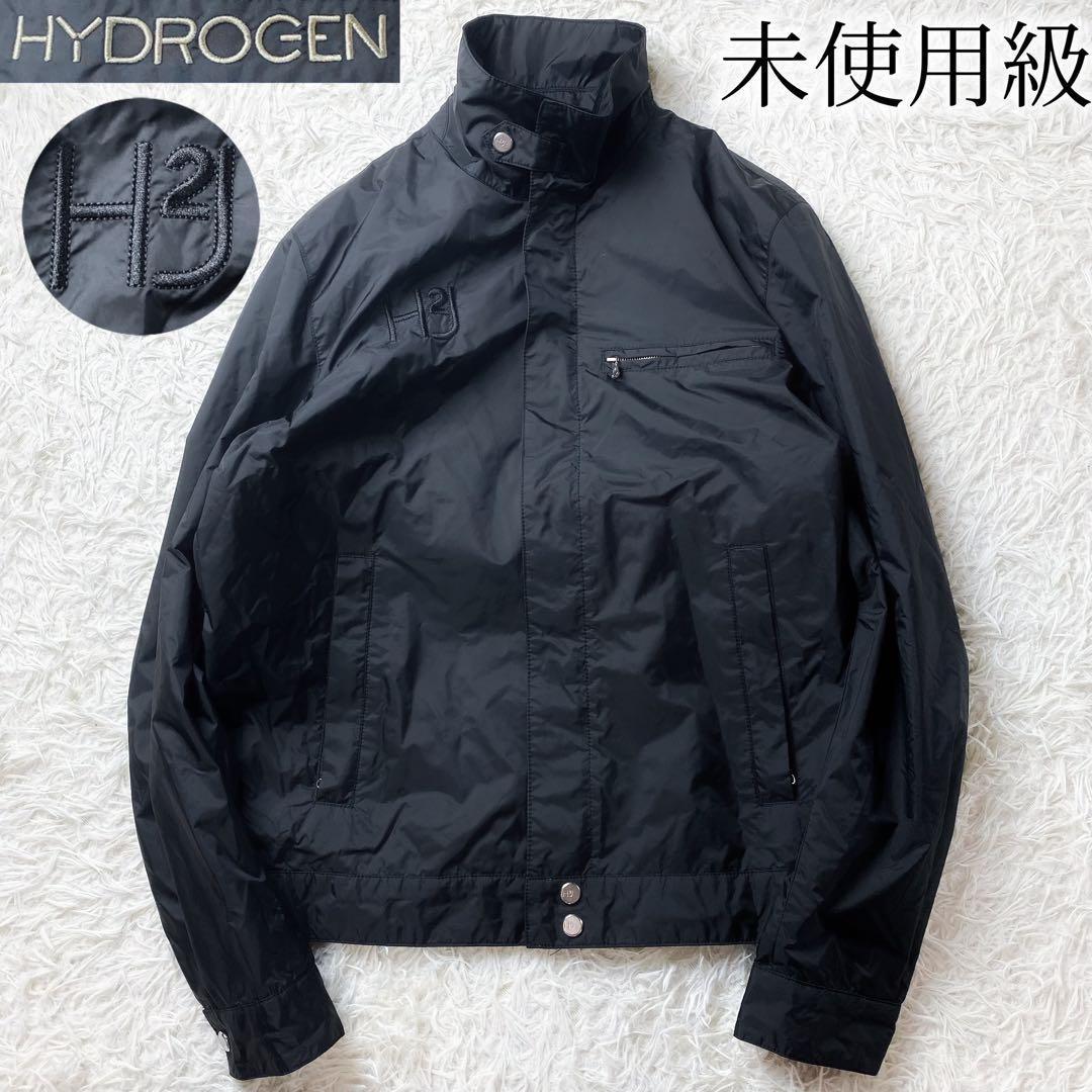 11未使用級 HYDROGEN ハイドロゲン ナイロンジャケット ゴルフ M 黒