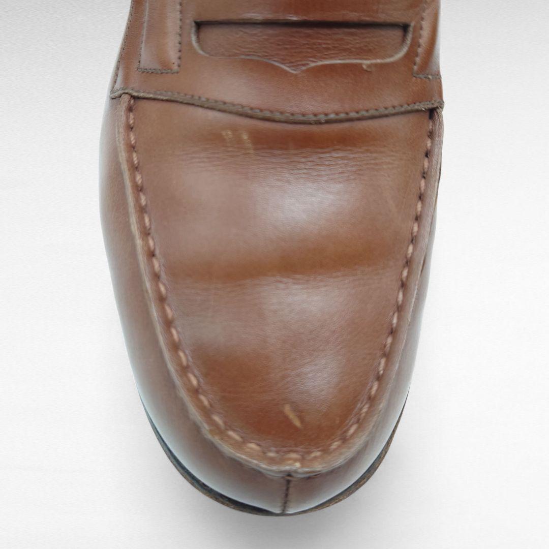 ヴィンテージ J.M. WESTON ブラウン レザー ローファー 2 1/2E