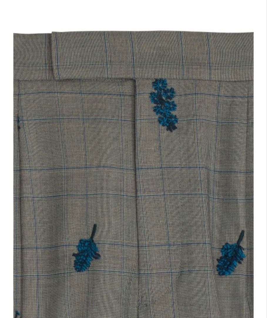 パンツ ameri vintage CHECK FLOWER PLEATS PANTS