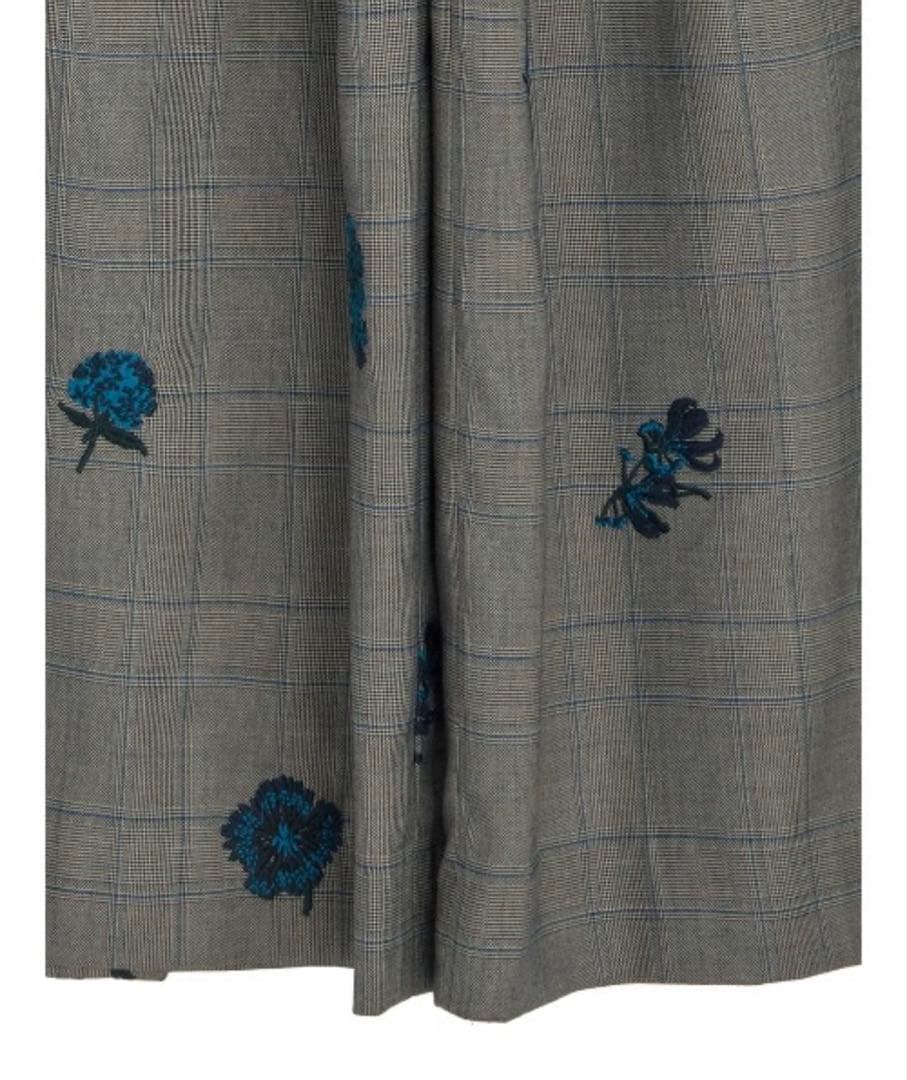 パンツ ameri vintage CHECK FLOWER PLEATS PANTS